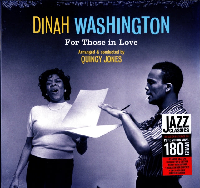 WASHINGTON, DINAH | FOR THOSE IN LOVE (180G DMM REMASTER) | VINYL RECORD (LP)