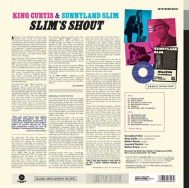 KING CURTIS & SUNNYLAND SLIM | KING CURTIS & SUNNYLAND SLIM (2 BONUS TRACKS/180G DMM REMASTER) | VINYL RECORD (LP)