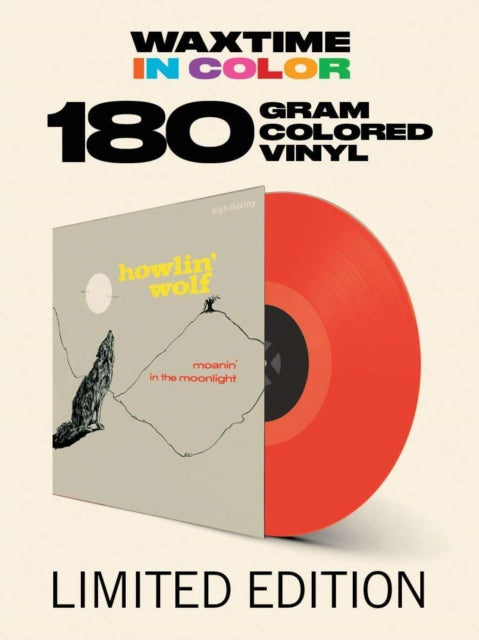 HOWLIN' WOLF | MOANIN IN THE MOONLIGHT (2 BONUS TRACKS/180G DMM REMASTER/LIMITED RED VINYL) | VINYL RECORD (LP)