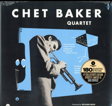 BAKER, CHET QUARTET | CHET BAKER QUARTET (6 BONUS TRACKS) (LIMITED COLLECTOR'S EDITION) (180G/DMM MASTER) | VINYL RECORD (LP)