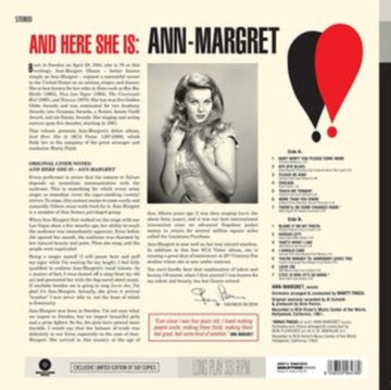 ANN-MARGRET | AND THERE SHE IS (LP COLLECTOR'S EDITION/LIMITED/180G/DMM) | VINYL RECORD (LP)