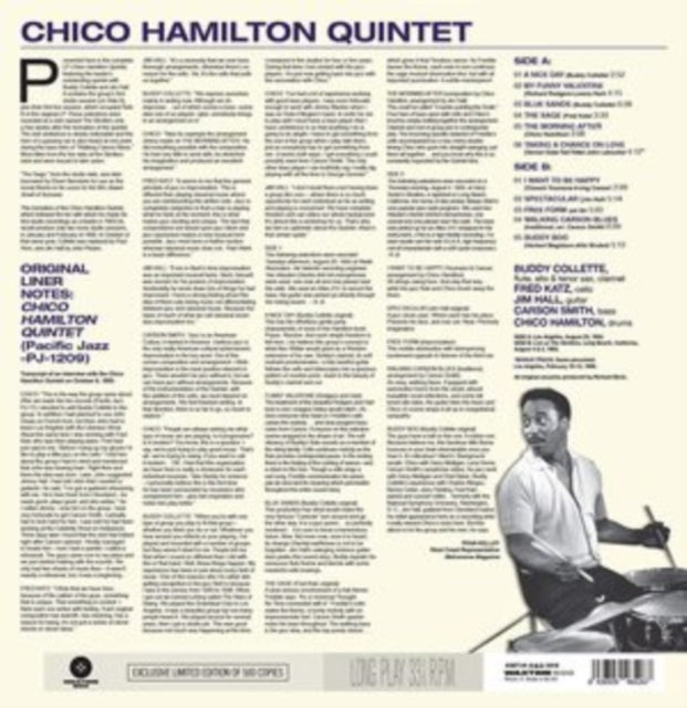 HAMILTON, CHICO | QUINTET (FT BUDDY COLLETTE & JIM HALL/180G/DMM/COLLECTOR'S EDITION) | VINYL RECORD (LP)