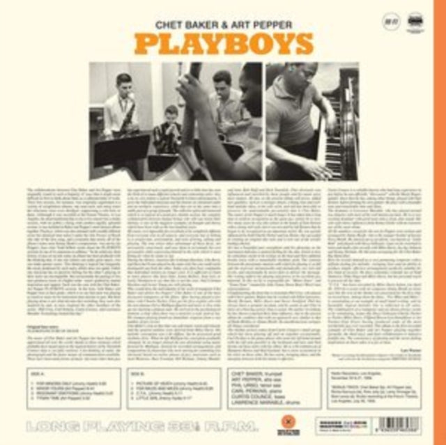 BAKER, CHET & ART PEPPER | PLAYBOYS (1 BONUS TRACK/LIMITED SOLID ORANGE VINYL/180G/DMM) | VINYL RECORD (LP)