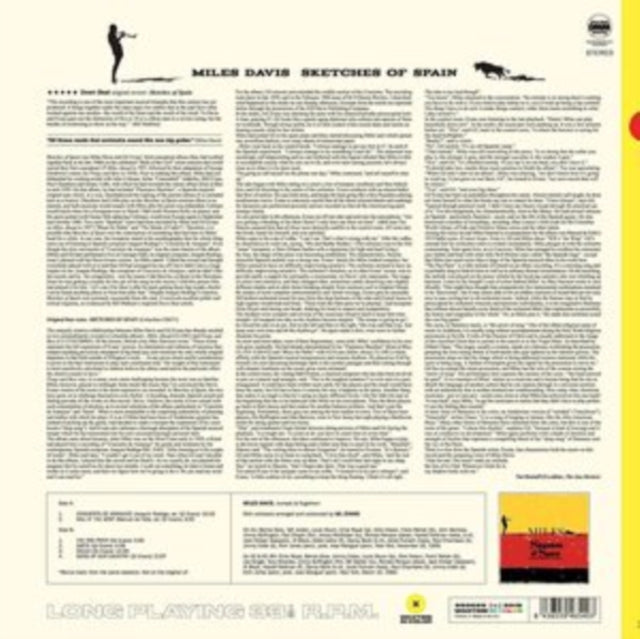 DAVIS, MILES | SKETCHES OF SPAIN (LIMITED TRANSPARENT YELLOW VINYL/180G/DMM) | VINYL RECORD (LP)
