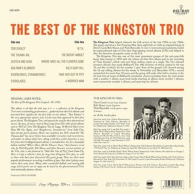 KINGSTON TRIO | BEST OF THE KINGSTON TRIO | VINYL RECORD (LP)