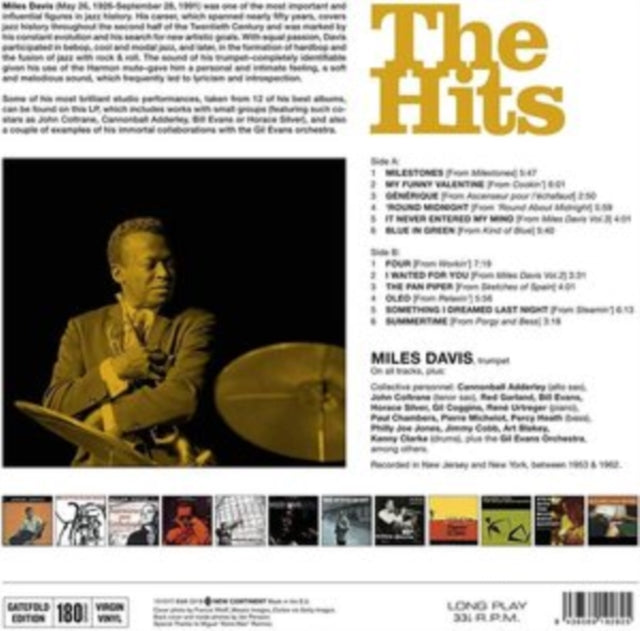 DAVIS, MILES | HITS (180G/DMM/LIMITED/GATEFOLD) | VINYL RECORD (LP)