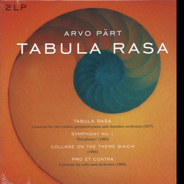 CONGRESS ORCHESTRA | PART: TABULA RASA (180G) | VINYL RECORD (LP)