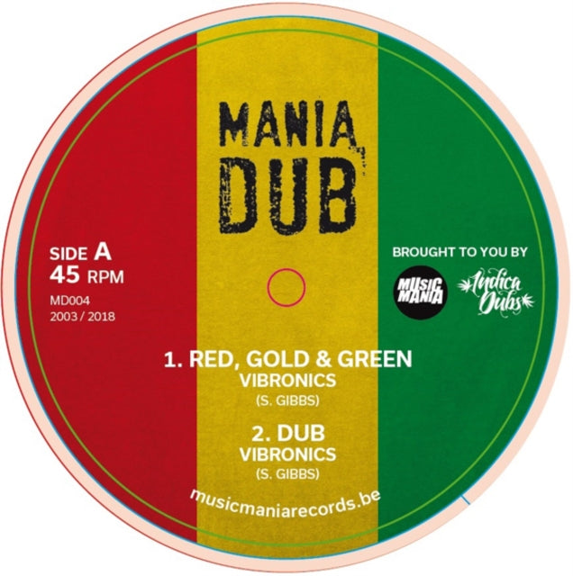 VIBRONICS | RED, GOLD & GREEN/TERROR | 10IN VINYL