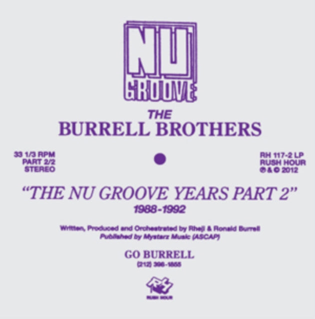 BURRELL BROTHERS | BURRELL BROTHERS PRESENT: NU GROOVE YEARS PART 2 | VINYL RECORD (LP)