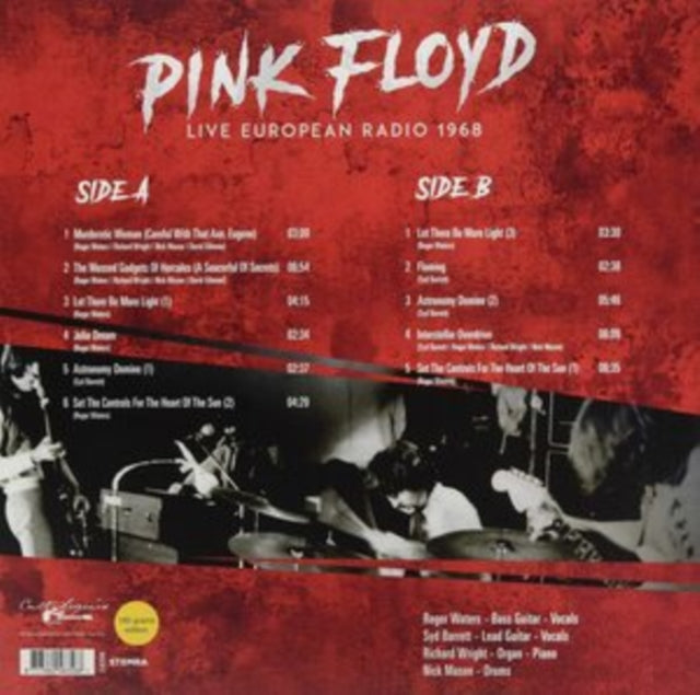 PINK FLOYD | LIVE EUROPEAN RADIO 1968 | VINYL RECORD (LP)