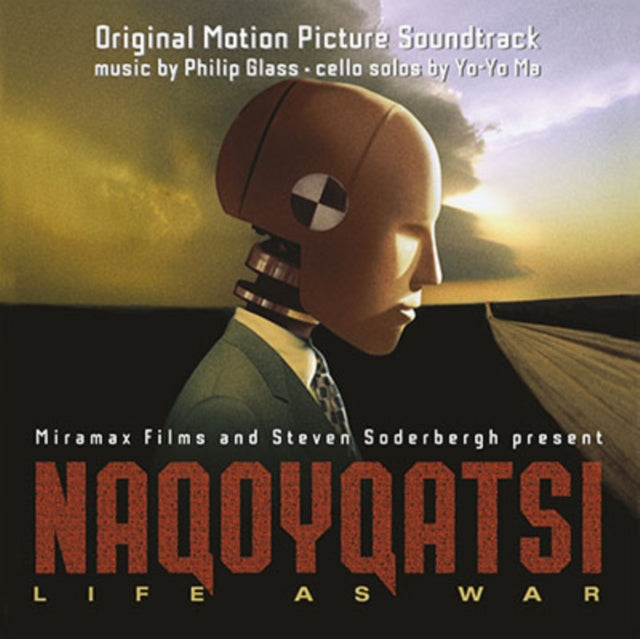 GLASS, PHILIP FEATURING YO-YO MA | NAQOYQATSI: LIFE AS WAR (2LP/LIMITED/TRANSLUCENT RED VINYL/180G) | VINYL RECORD (LP)