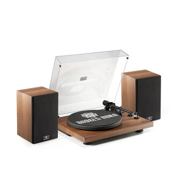 H00501 HI-FI BLUETOOTH TURNTABLE WITH STEREO BOOKSHELF SPEAKERS